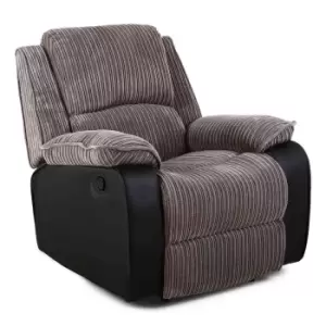 Image of Postana Fabric Recliner Armchair - Grey