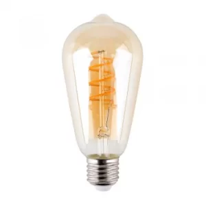 image of Helix 4W LED Filament Pear Bulb in Warm White