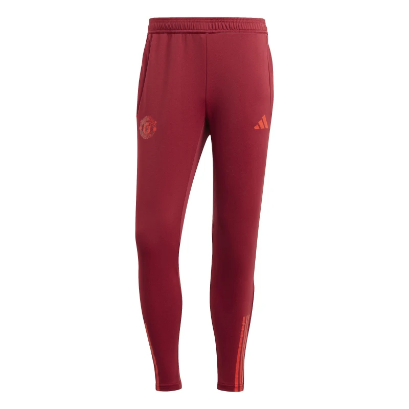 Image of adidas Manchester United Training Bottoms 2023 2024 Adults - Red Red L