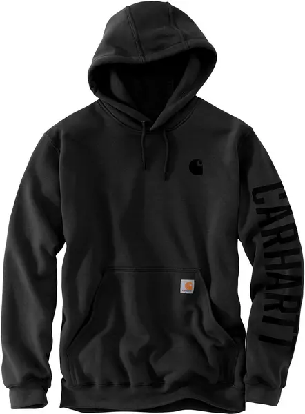 Image of Carhartt Rain Defender Loose Fit Midweight C Graphic Hoodie, black, Size 2XL