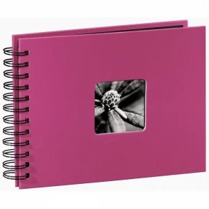 Image of Fine Art Spiral Bound Album 24x17cm 50 Black pages (Pink)