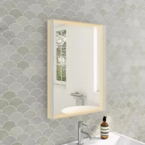 Image of LED Bathroom Mirror with Demister - 500 x 700mm - Aquila