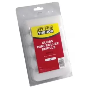 Image of Fit For The Job 10Pk 4" Gloss Mini Rollers- you get 10