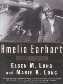 Image of Amelia Earhart by Long and Elgin M Marie K. Long Book