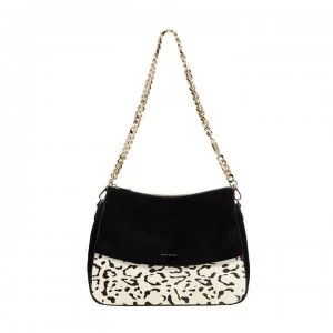 image of Karen Millen Leopard Pony Regent Shoulder Bag - LEOPARD PONY200