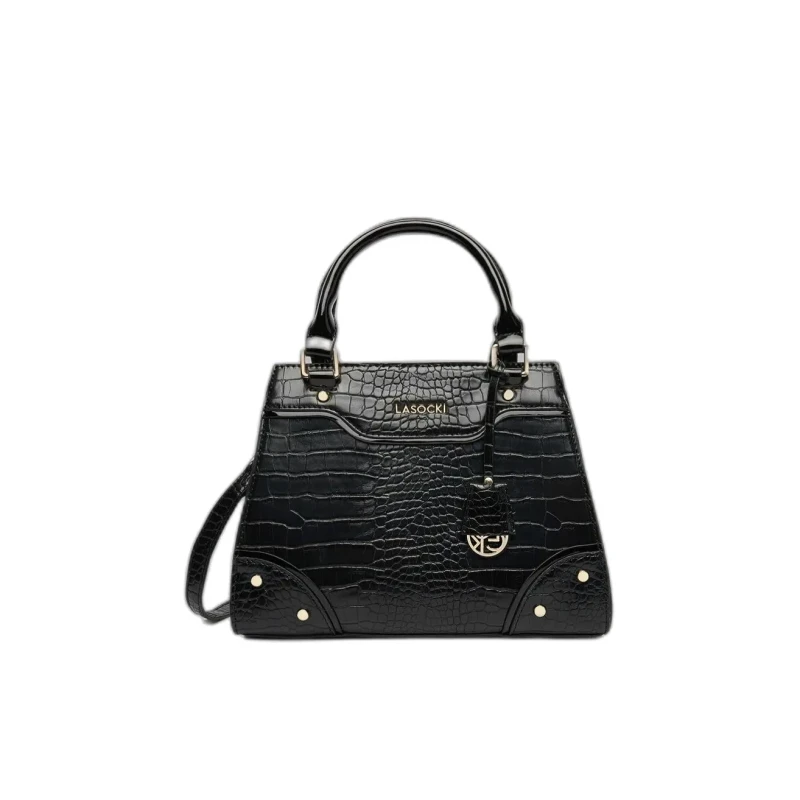 Image of LASOCKI Womens Handbag Lasocki Noir Female 24x16,5x6,5 cm