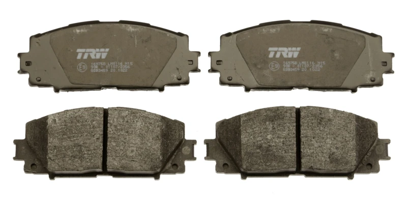 Image of TRW GDB3459 Brake pad set not prepared for wear warning indicator Brake Pad Set,disc brake (402)