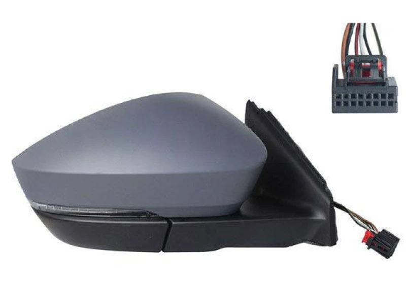 Image of ALKAR 9040771 Wing mirror Right, Electric, Convex, primed Outside Mirror (50)