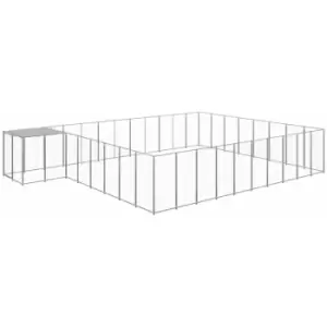 Image of Vidaxl - Dog Kennel Silver 25.41 m² Steel Silver
