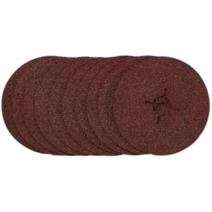 Image of Draper Fibre Sanding Discs, 115mm, 36 Grit, (Pack of 10)