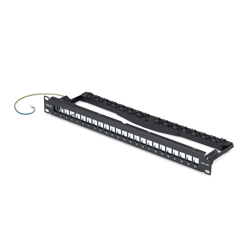 Image of StarTech.com 24 Port 1U Blank Keystone Patch Panel with Cable Manageme