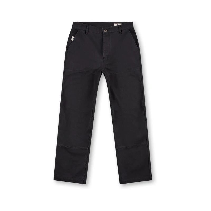 Image of Pretty Green Mens Brentwood Carpenter Wide Leg Jeans Black male 30