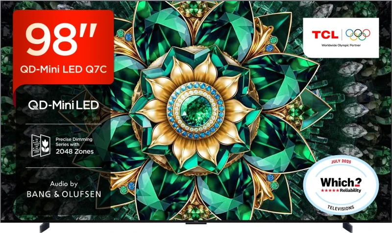 Image of TCL 98" 98Q7C-UK Smart 4K Ultra HD HDR QD-Mini LED TV