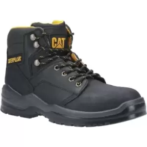 Image of Caterpillar Mens, Mens Striver Leather Safety Boots (11 UK) (Black/Yellow) - Black/Yellow