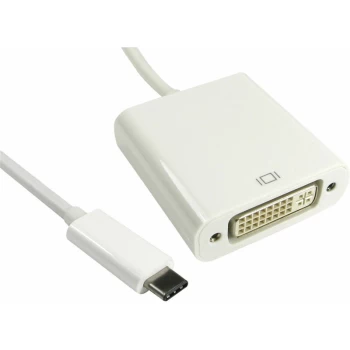 image of 16-1741 15cm USB Type C M DVI-D F White Cable - Truconnect