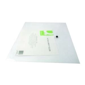 Image of Q-Connect Polypropylene Document Folder A3 Clear Pack of 12 KF02464