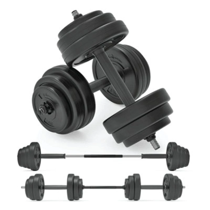 Image of Body Revolution Vinyl Dumbbell Set (10kg - 50kg) - 20kg Black unisex