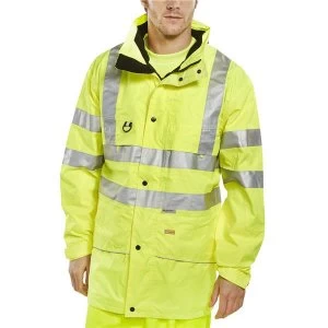 Image of BSeen High Visibility Carnoustie Jacket 2XL Saturn Yellow Ref CARSYXXL