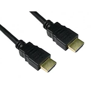 Image of Express One 77HD4-311 HDMI Cable High Speed with Ethernet V2.0 Full HD 4K 3D, Black/Gold, 1.5 m