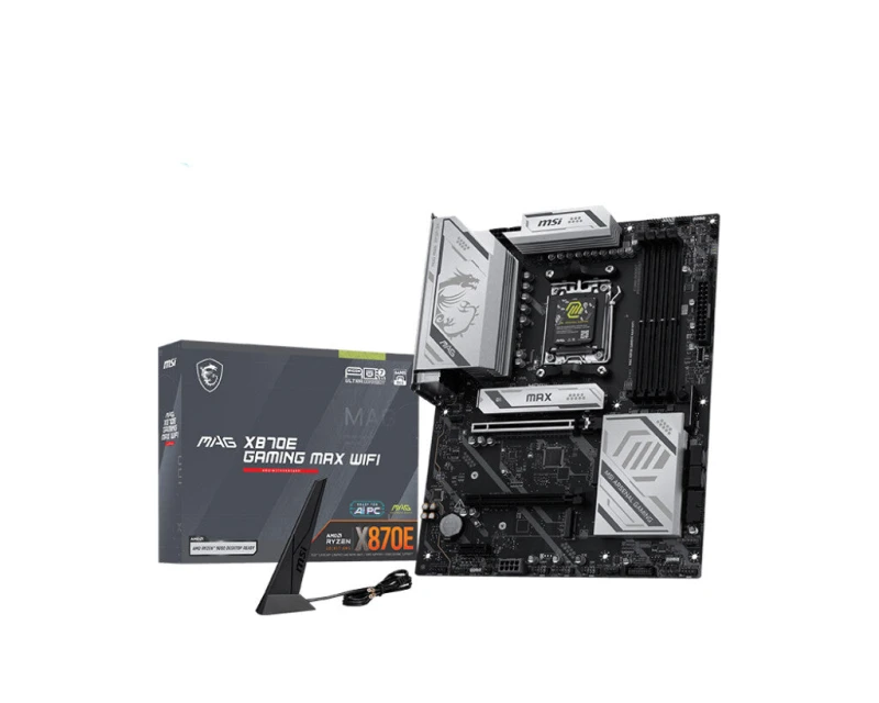 Image of MSI MAG X870E GAMING MAX WIFI motherboard AMD X870E Socket AM5 ATX MAG X870E GAMING MAX WIFI