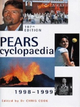 Image of Pears Cyclopedia 1998-99 by Chris Cook Hardback