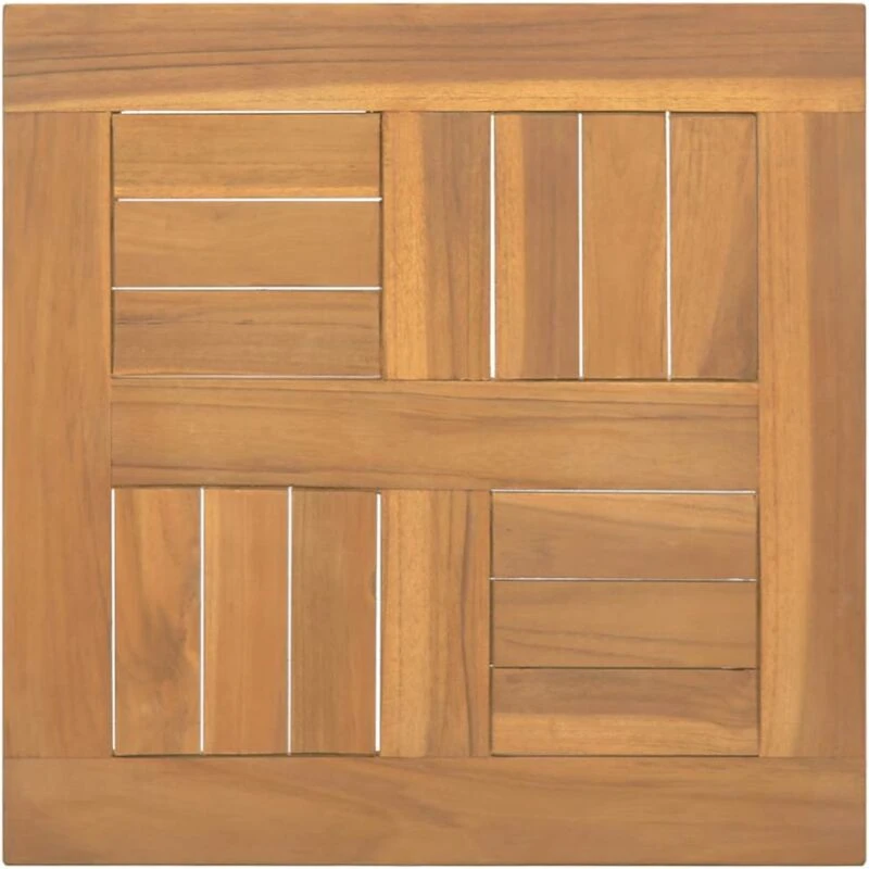 Image of Vidaxl Square Table Top 40X40X2.5cm Solid Wood Teak, Brown 316155