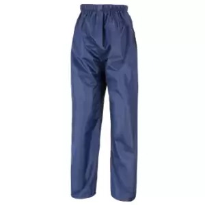 Image of Result Mens Core Stormdri Rain Over Trousers / Pants (XL) (Navy Blue)