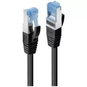 image of LINDY 47176 RJ45 Network cable, patch cable CAT 6 S/FTP 0.50 m Black