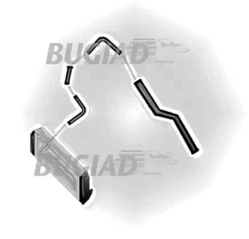 Image of BUGIAD 88712 Turbocharger Hose Charger Intake Hose (3314)