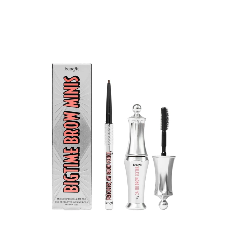 Image of benefit Bigtime Brow Minis - Precisely, My Brow Pencil and Gel Setter Duo (Various Shades) - Warm Deep Brown