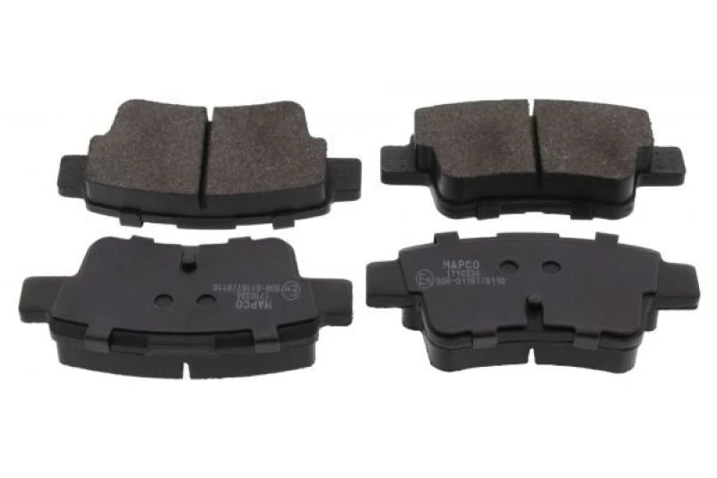 Image of MAPCO 6882 Brake pad set Rear Axle, excl. wear warning contact, with anti-squeak plate Brake Pad Set,disc brake (402)