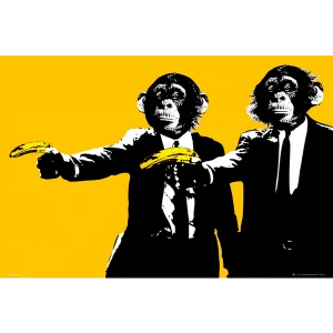 Image of Monkeys Bananas Maxi Poster