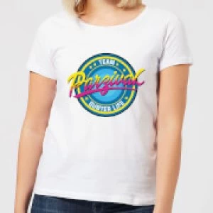 image of Ready Player One Team Parzival Womens T-Shirt - White - 3XL