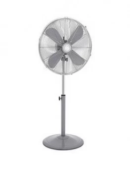 Image of Swan Sfa12610Grn Retro 16" Stand Fan - Grey