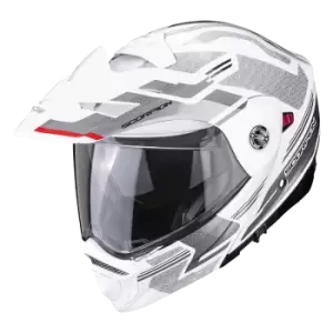 Image of Scorpion Adx-2 Carrera Pearl White-Silver 2XL