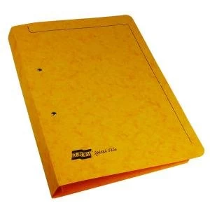 Image of Exacompta Europa Spiral Files A4 Yellow Pack of 25 3006