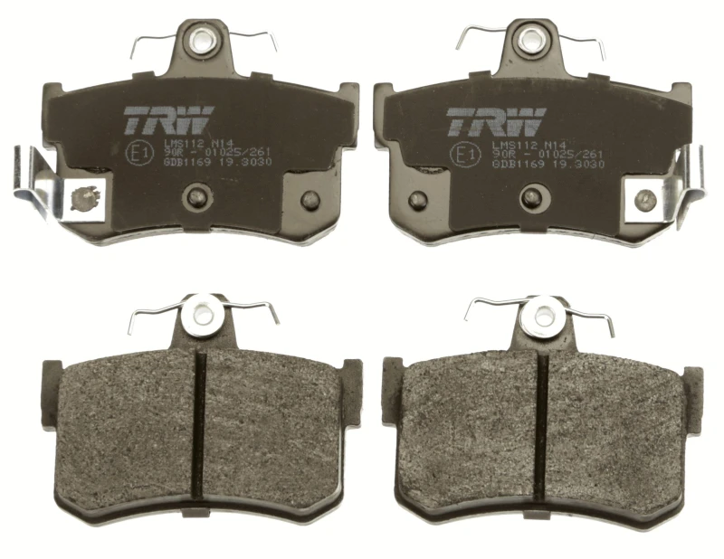 Image of TRW GDB1169 Brake pad set with acoustic wear warning Brake Pad Set,disc brake (402)