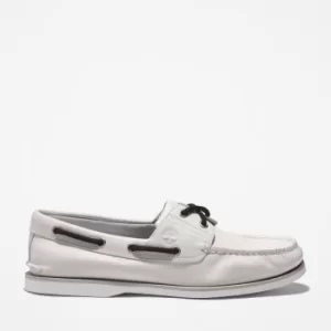 image of Timberland 2-eye Classic Boat Shoe For Men In White, Size 10