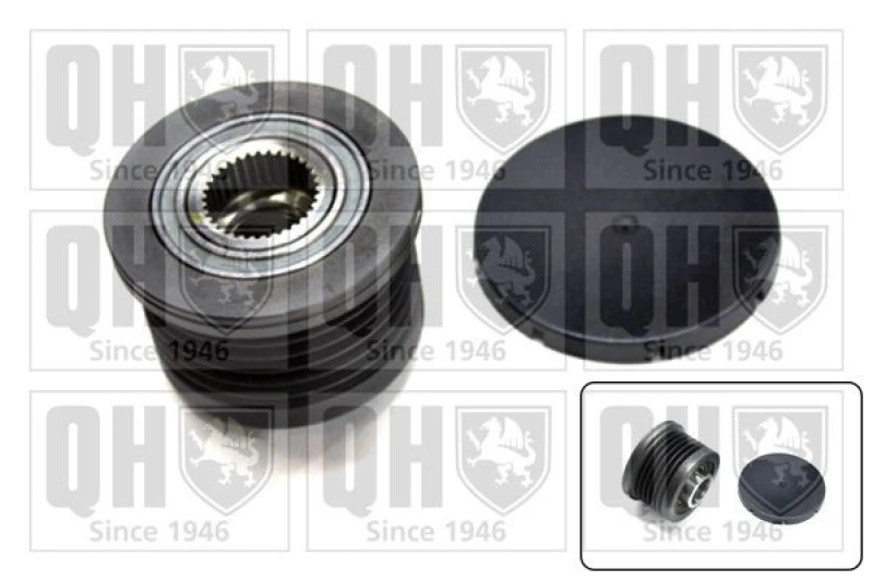 Image of QUINTON HAZELL Alternator clutch pulley QUINTON HAZELL QTR113
