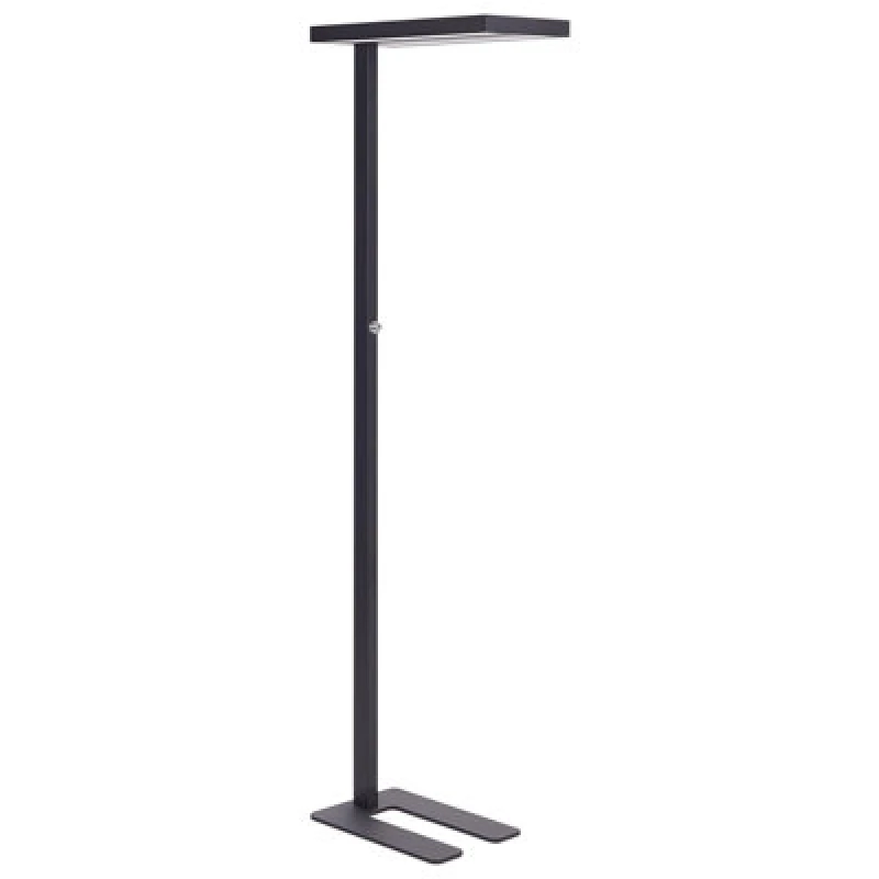 Image of Beliani LED Floor Lamp Taurus With Dimmer Metal Black