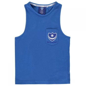 Image of Team Portsmouth FC Muscle Vest Junior Boys - Royal