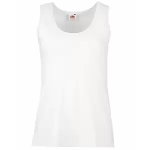 Image of Fruit Of The Loom Ladies/Womens Lady-Fit Valueweight Vest (2XL) (White)