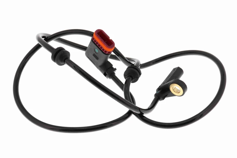 Image of VEMO V30-72-0038 ABS Sensor Q+, original equipment manufacturer quality, Rear Axle Sensor,wheel speed (412)