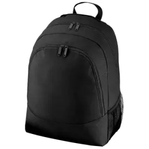 image of BagBase Plain Universal Backpack / Rucksack Bag (18 Litres) (One Size) (Black)