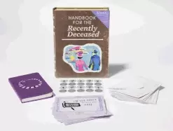 Image of beetlejuice handbook for the recently deceased deluxe note card set with ke