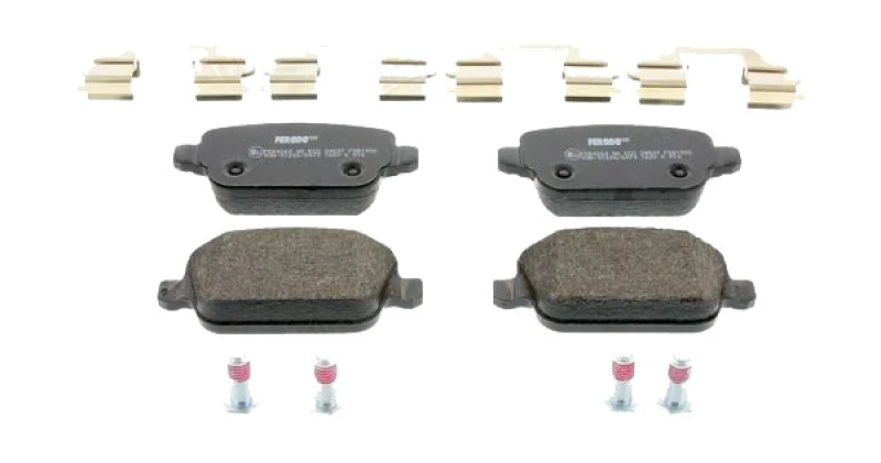 Image of FERODO FDB1932 Brake pad set with accessories, with clip Brake Pad Set,disc brake (402)