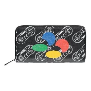 Image of Nintendo - Snes Controllers Purse Wallet - Black