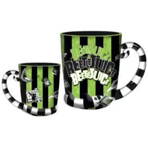 Image of Beetlejuice Sandworm Handle Sculpted Ceramic Mug