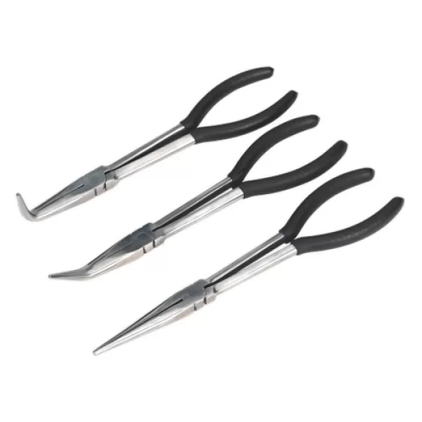 Image of Genuine SEALEY S0433 Needle yesse Pliers Set 3pc 275mm