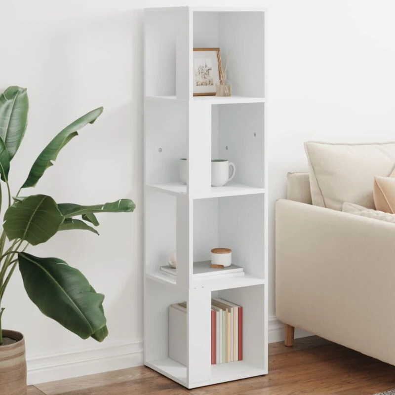 Image of VIDAXL Corner Cabinet White 33x33x132cm Engineered Wood Vidaxl 8720286649916